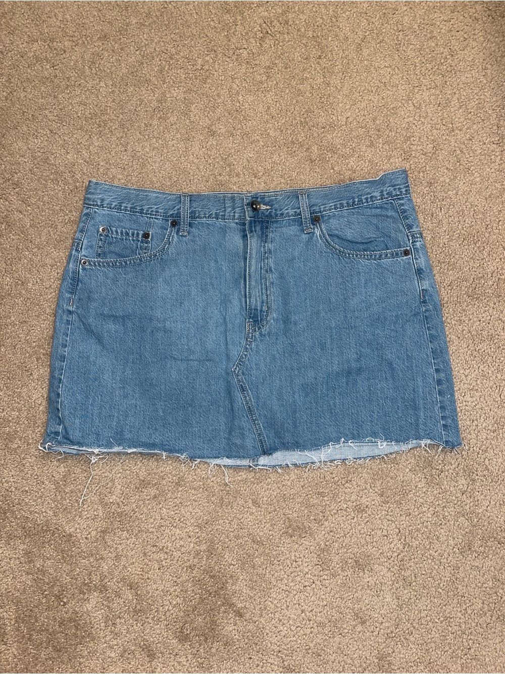 PRIDE Denim Rainbow Skirt